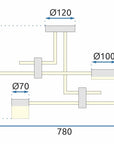Lampa Wisząca LED APP1002-6C