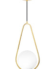 Lampa Sufitowa Wisząca Szklana Kula APP472-1CP Biała