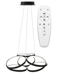 Lampa sufitowa nowoczesna LED + PILOT APP793-CP FLAT Czarna 1
