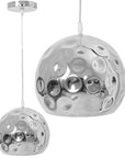 Lampa wisząca lustrzana APP275-1CP SREBRNA