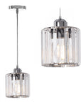Lampa Sufitowa Kryształ APP508-1CP Srebrna