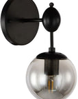 Lampa Ścienna Kinkiet Szklany APP750-1W Czarna