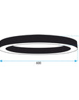 Lampa sufitowa plafon APP1283-C Czarna