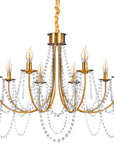 Lampa Kryształowa Żyrandol APP766-8CP Złota