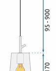 Lampa sufitowa wisząca APP1035-1CP Biała 5