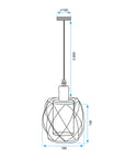 Lampa Wisząca APP1129-1CP