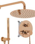 Zestaw Natryskowy Podtynkowy Rea Lungo Diamond Miedź + Box 1