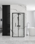 Kabina Prysznicowa Przyścienna Rapid Fold Black 100x80