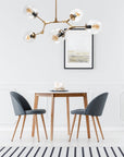 Lampa Wisząca Szklane Kule 5 Ramion APP506-5C Złota