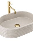 Umywalka nablatowa Rea Nicoletta Beige 9