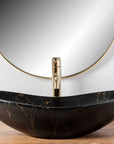 Umywalka nablatowa Rea Royal Black Marble Matt