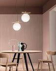 LAMPA WISZĄCA KULA ZŁOTA APP1667-1CP