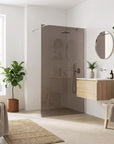 Kabina prysznicowa Walk-In Rea Flexi Brown / Chrome 80 5