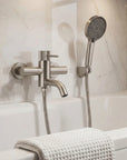 Bateria wannowa Rea Lungo Stripe Nikiel Szczotkowany 8