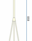 Lampa Wisząca Szklana Kula Mleczna APP687-3CP Czarna