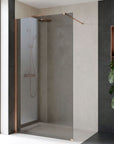 Kabina prysznicowa Walk-In Rea Flexi Grey / Brush Copper 110 5