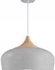Lampa sufitowa wisząca pojedyncza Bari Szara