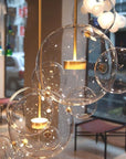 Lampa Sufitowa Wisząca Szklane Kule APP650-CP