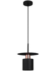 Lampa Wisząca APP1145-1CP Czarna Różowe Złoto 1