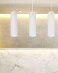 Lampa Sufitowa Wisząca Szklana APP665-1CP Biała