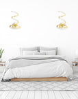 LAMPA ŚCIENNA KINKIET LED SPRING UP APP830-W Złota
