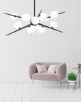Lampa Wisząca APP999-12CP Czarna