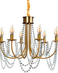 Lampa Kryształowa Żyrandol APP765-6CP Złota