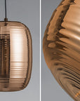 LAMPA WISZĄCA SZKLANA LOFT AMBER APP567-1CP