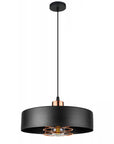 Lampa Wisząca APP1246-1CP Czarny-Różowe złoto