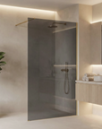Kabina prysznicowa Walk-In Rea Flexi Grey / Brush Gold 140 2