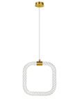 Lampa Sufitowa Wisząca Led Lhj056-cp1 Złota Szczotkowana 2