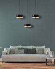 Lampa Wisząca APP1333-1CP BLACK GOLD