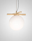LAMPA WISZĄCA KULA ZŁOTA APP1667-1CP