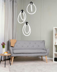 Lampa Wisząca Led G022-3cpr Czarna 6