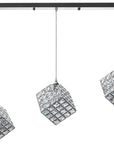 LAMPA WISZĄCA GLAMOUR KOSTKA APP723-3CP CHROM