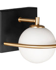 LAMPA ŚCIENNA KINKIET APP1300-1W Czarno Złota 4