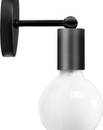Lampa Kinkiet Ścienny Metalowy 392205 Czarny Mat