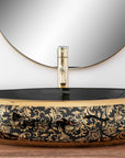 Umywalka nablatowa Rea Meryl Black / Gold