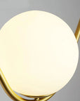 Lampa Wisząca Szklana Kula APP689-1CP Złota