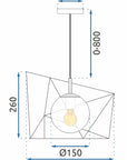 Lampa wisząca APP1022-1CP 9