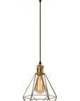 LAMPA WISZĄCA DIAMENT 392197 Jasno Złota