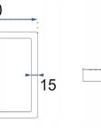 PANEL LED NATYNKOWY SB 18W CZARNY