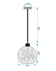 Lampa Wisząca Boho APP1320-1CP