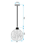 Lampa Wisząca Boho APP1320-1CP 8