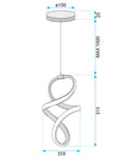 Lampa Wisząca Led G074-1cp Złota 7