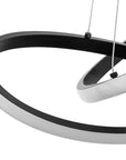 Lampa sufitowa nowoczesna LED + PILOT APP793-CP FLAT Czarna 3