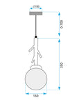Lampa Wisząca Boho APP1422-1CP