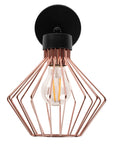 Lampa kinkiet ścienny metalowy loft APP534-1W Różowe Złoto 3