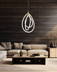 Lampa Wisząca Led G018-cp Złota 2