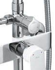 Zestaw Prysznicowy REA BLOOM BIAŁY CHROM WHITE CHROME